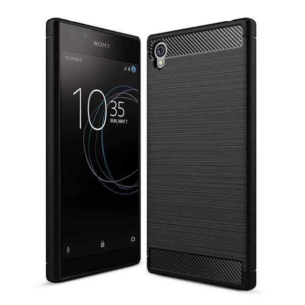Xperia L1 5.5" Case - Black Ultra Slim Carbon Fibre