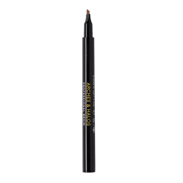 Arches & Halos Microblading Brow Shaping Pen - For a Fuller, More Defined Brow - Long-lasting, Smudge Resistant, Rich Color - Vegan and Cruelty Free Makeup - Auburn - 0.033 fl oz