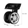 Kisangel Suitcase Wheels - 4Pcs Luggage Wheels Trunk Wheels Suitcase