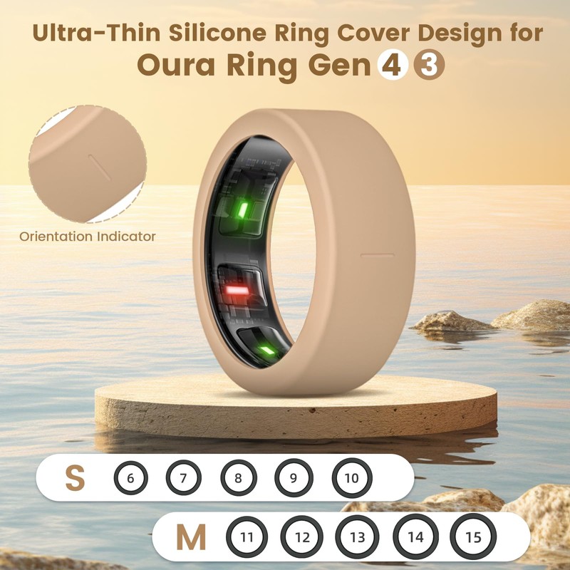 BandRain 15 Pack Ultra-Thin Ring Covers Compatible with Oura Ring