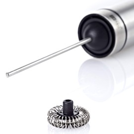 AdHoc MS10 Batteriebetriebener Milch- und Saucenschäumer RAPIDO mit Ständer, Edelstahl/Kunststoff