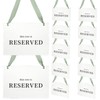 12 Pcs Reserved Seating Signs for Wedding Ceremony,Sage Green
