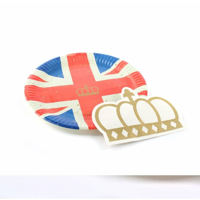 Sparkles Partyware Union Jack Plate - Pack of 10 9"
