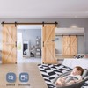 EaseLife 10 FT Double Sliding Barn Door Track and Handle