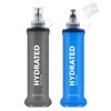 WEMEET 2Pack Soft Flask, 8.5oz Collapsible Soft Water Bottle, 250ml