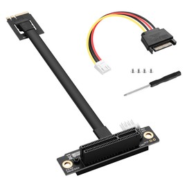 SinLoon M.2 NGFF Key A+E to PCIe X4 Extender Cable M.2 to PCI-E 4X Female Riser Cable for M2 2230