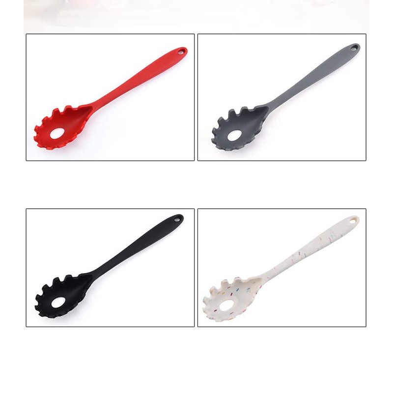 Silicone Pasta Fork (11.5"), High Heat Resistant to 480°F, Hygienic