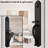 NEWBANG Front Double Door Handleset for Exterior Front Door Aged