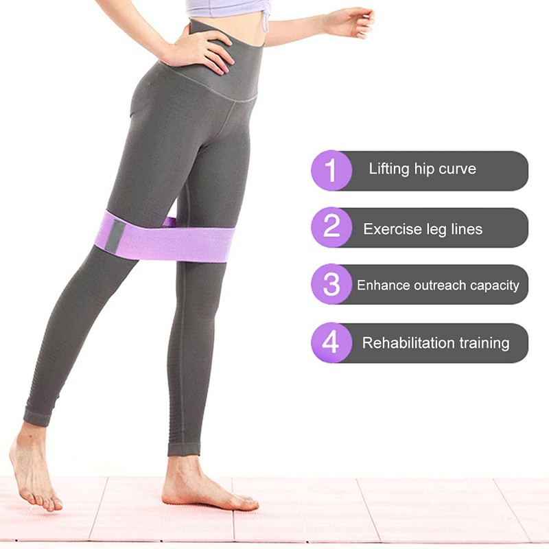3 Pcs Fabric Resistance Bands for Working Out, Booty Bands