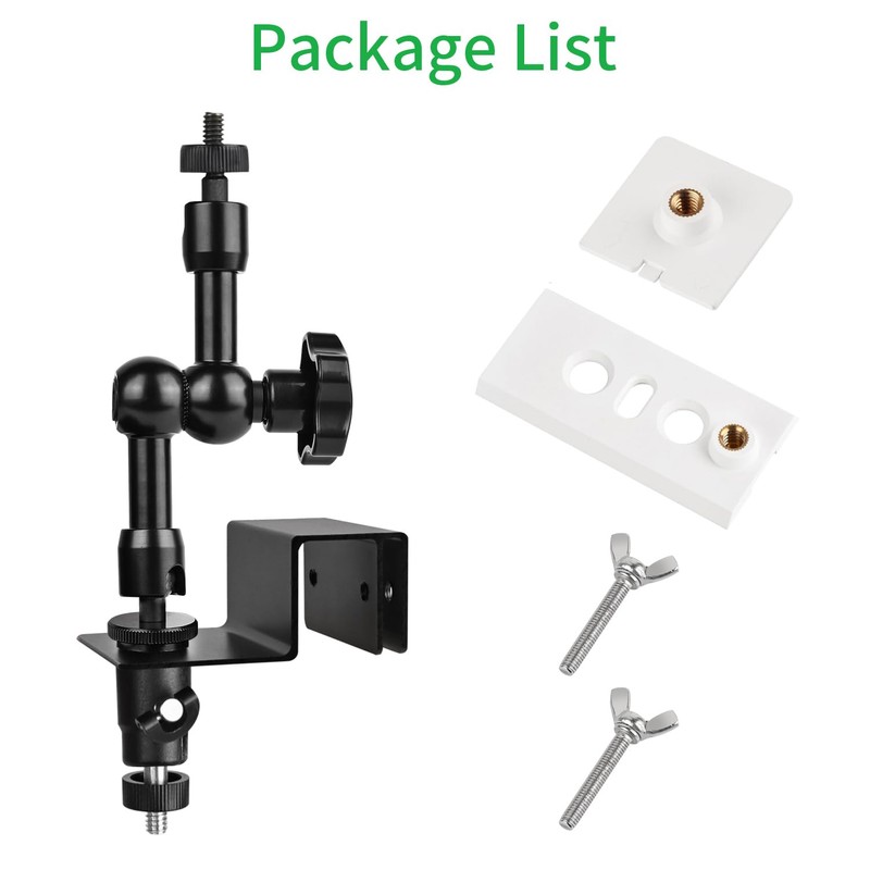 2-in-1 Gutter Mount for Solar Panel, Stick Up Cam Battery,