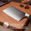 SHI BA ZI ZUO Heavy Duty Stainless Steel Bone Cleaver