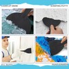 6 Pieces Black Plastic Scraper Tool Set, Wallpaper Scraper Plastic,
