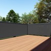 TANG SunShades Depot 35" x 20' Black Balcony Privacy Screen