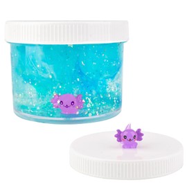 Axolotl Clear Slime, Non Sticky,Stress Relief,Scented and Stretchy Clay Sludge Toy,Birthday Gifts for Kids 4-12,DIY Slime Party Favor,Artwork Toys.(7oz 200ML)