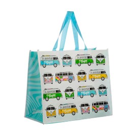 Puckator Volkswagen VW T1 Camper Bus Summer Love Surf Reusable Big Foldaway Shopping Bag - Shoulder Bags - Handbags for Women Canvas Tote Bags for Women - Hand Bag Large Ladies Bags Aesthetic Stuff