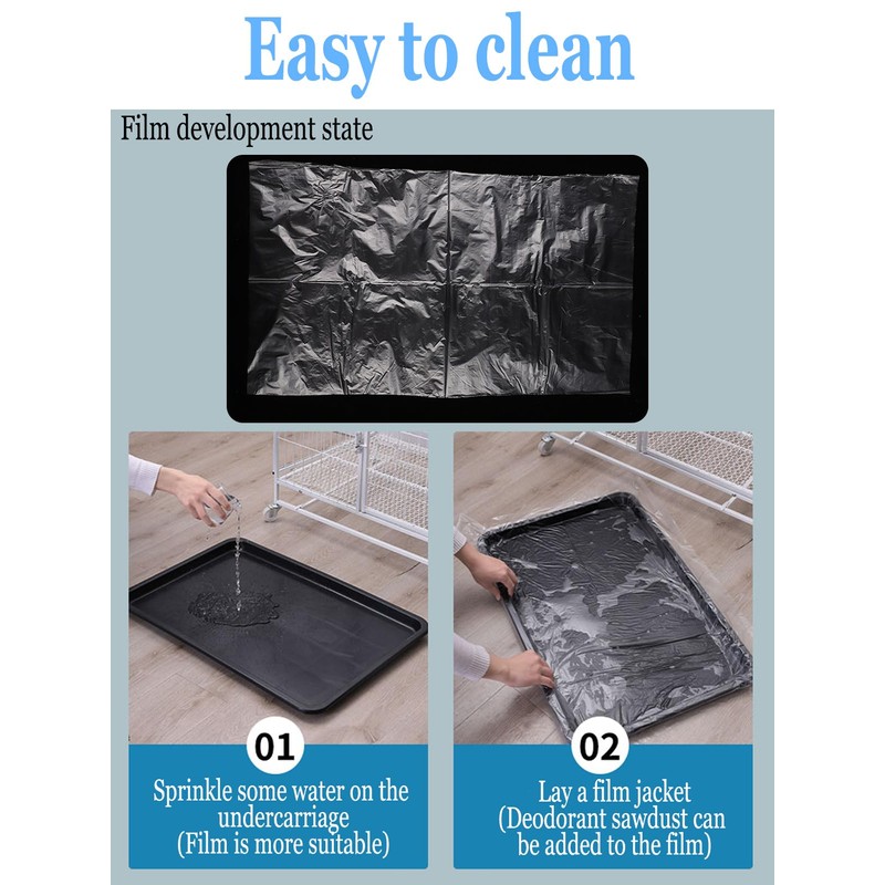 Niwaes Disposable Bird Cage Liners Clear Plastic Parakeet Cage Liner