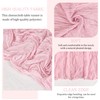 HAISIWLKJ 4 Pack 120 Inch Pink Cheesecloth Table Runner Boho