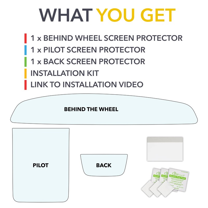 TWRAPS Screen Protectors for Lucid Air - All 3 Clear/HD,