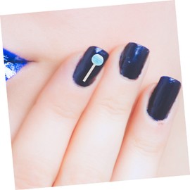 Outanaya 50pcs Candy Color Lollipop Nail Charms Cute Nail Art Decorations for Creative Manicure for Personal Mixed Colors