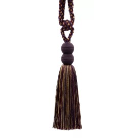 DÉCOPRO Tassel Tieback, Color# VNT18 - Golden Plum Purple [Set of 4]