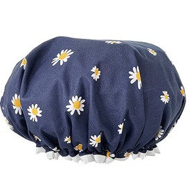 Trade Me Cute Character Shower Cap 28 x 30 cm, Navy, 1 Piece / 트레이드미 귀여운 캐릭터 샤워캡 28 x 30 cm, 네이비, 1개