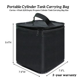 Mini ​Fuel ​Cylinder Storage Bag,for 4-Pack Refillable 1LB Empty Propane Cylinder Tank Cover,Gas Tank Protective bag,600D Oxford Fabric,Mini Tank Accessories,for Outdoor Camping,Cooking,Travel