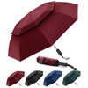 Urvoix Travel Umbrella Compact Windproof - Vented Double Canopy Umbrellas
