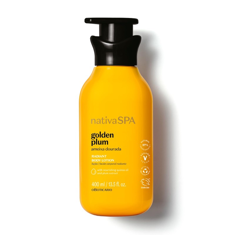O Boticário Nativa Spa Golden Plum Radiant Body Lotion 400ml