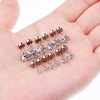 6 Pairs 18G Stainless Steel Cubic Zirconia Studs Earrings Cartilage