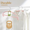 MIZGI 50 Pack Blush Pink Velvet Hangers - No Shoulder