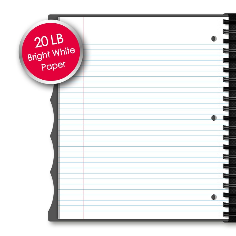 "iScholar iQ Poly Fashion Cover 10 Subject Notebook, College Ruled,