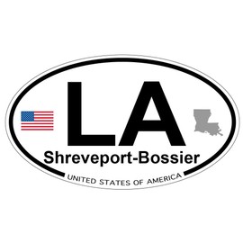 US Decal, Inc. Shreveport-Bossier, Louisiana Oval Sticker