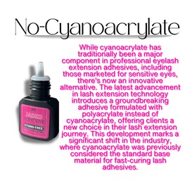 AK Luxe Cyano-Free Eyelash Extension Glue — Polyacrylate Adhesive, 5ml, 1–3 Sec Drying, 6–7 Week Retention, Low Fume, Water-Resistant, Professional Lash Artist Adhesive