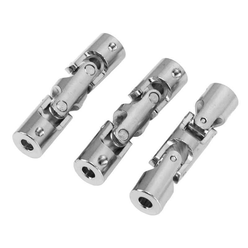 3Pcs 5mm to 5mm Inner Dia Rotatable Universal Steering Shaft