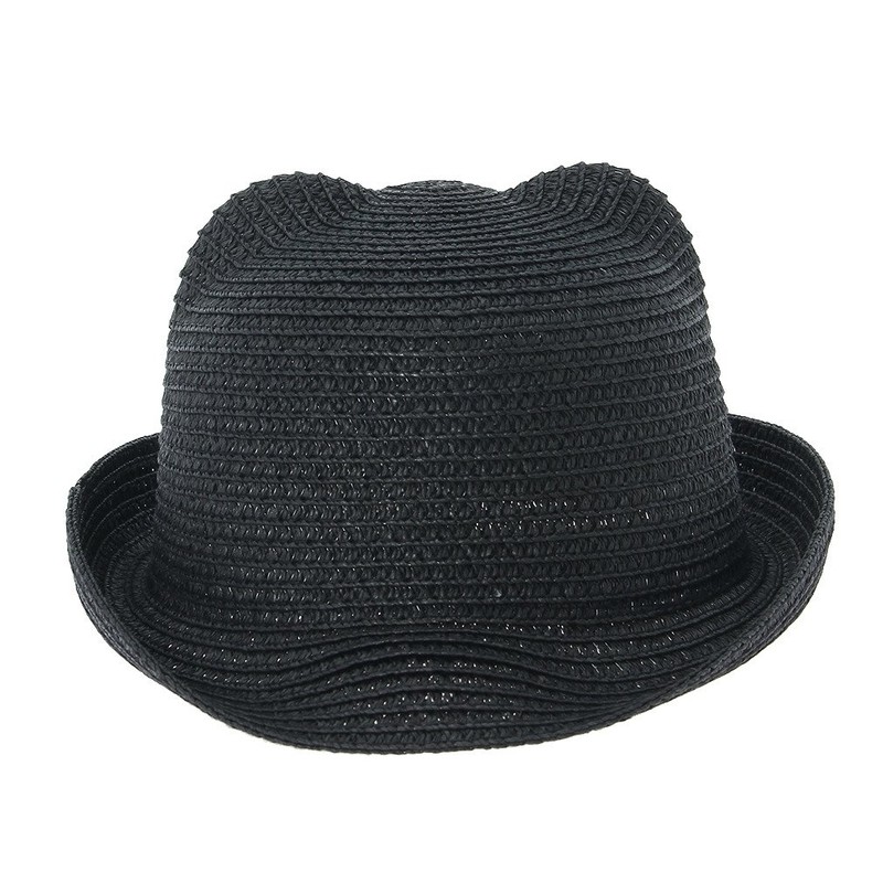 [Big] Kids Cat Ear Hat Cat Ear Hat Straw Hat