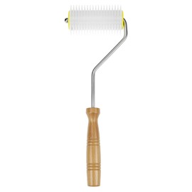 QWORK Honey Extractor Uncapping Needle Roller - Professional Beekeeping Tool with Sharp Tines and Ergonomic Handle