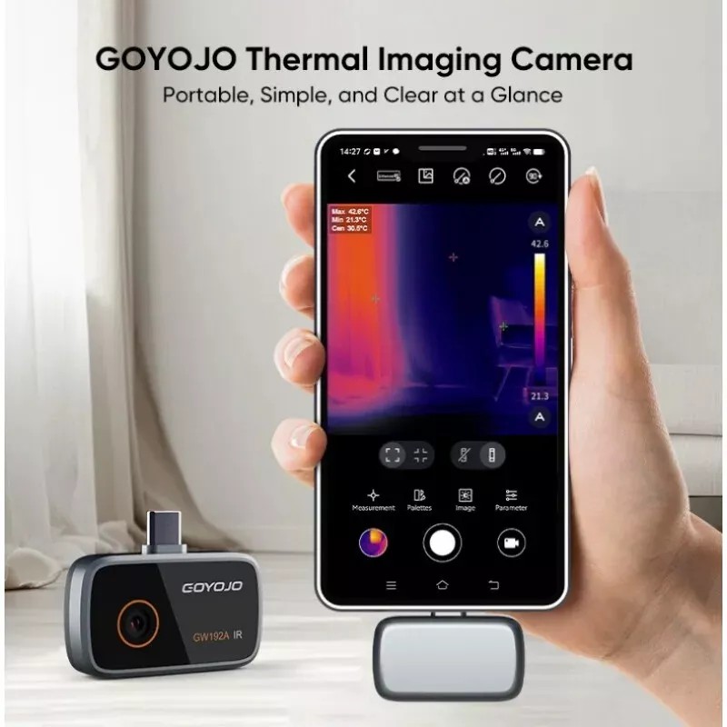 GOYOJO Thermal Imaging Camera for Android, 192x192 IR Resolution, USB-C
