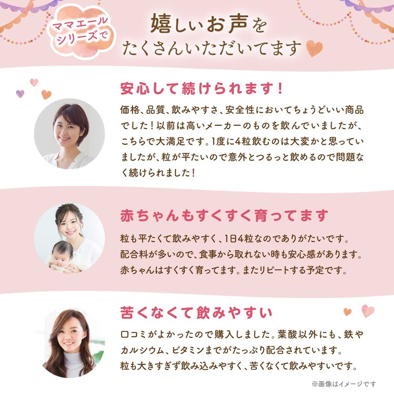 ママエール乳酸菌 葉酸 高配合 480μg 妊婦 妊娠 産後 サプリメント W乳酸菌 鉄