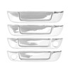 4 Sets Exterior Door Handle Cover ABS Chrome Weatherproof Replacement