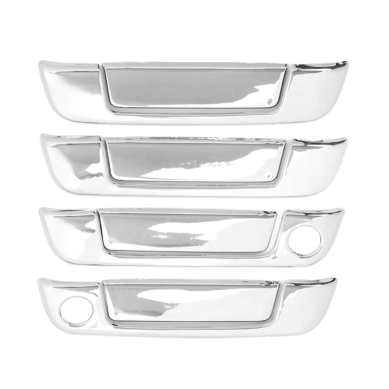 4 Sets Exterior Door Handle Cover ABS Chrome Weatherproof Replacement