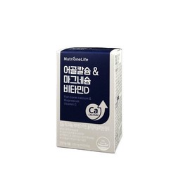 NutriOne Life 뉴트리원 어골칼슘 마그네슘 비타민D 1000mg x 60정 NutriOne Fish Bone Calcium Magnesium Vitamin D 1000mg x 60 Tablets