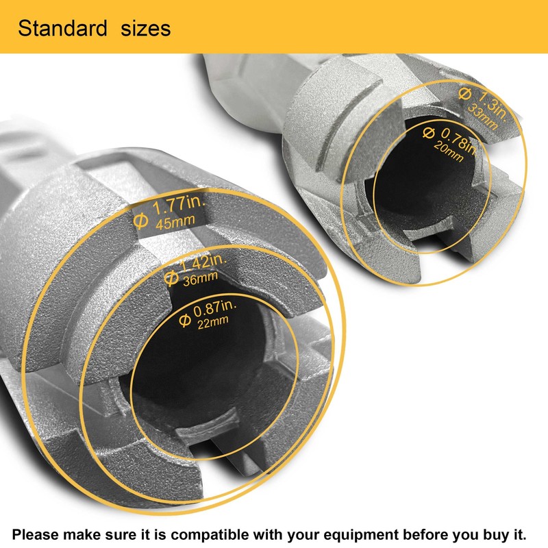 Hanpex Tub Drain Remover Wrench - Dual Ended for Bath