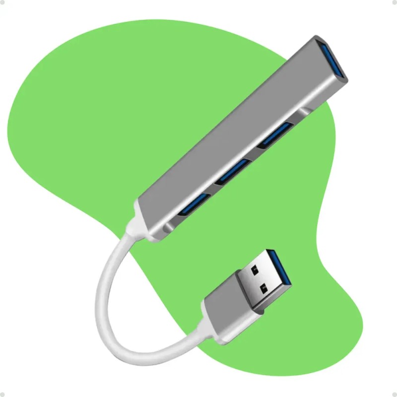 Extensor Hub Usb 3.0 De 4 Puertos Y Alta Velocidad