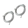 Par (2) cables de repuesto para puerta de remolque de