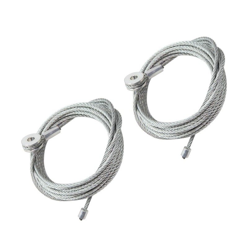 Par (2) cables de repuesto para puerta de remolque de