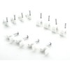 BG Electrical Round Cable Clips, Pack of 50, White, 7