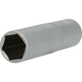 BRILLIANT TOOLS BT022825 1/2 Inch Hexagonal Socket, Long Design, 15 mm [Powered by KS Tools]