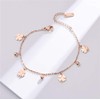 GMXLin Four Leaf Clover Ankle Bracelet for Women Rose Gold