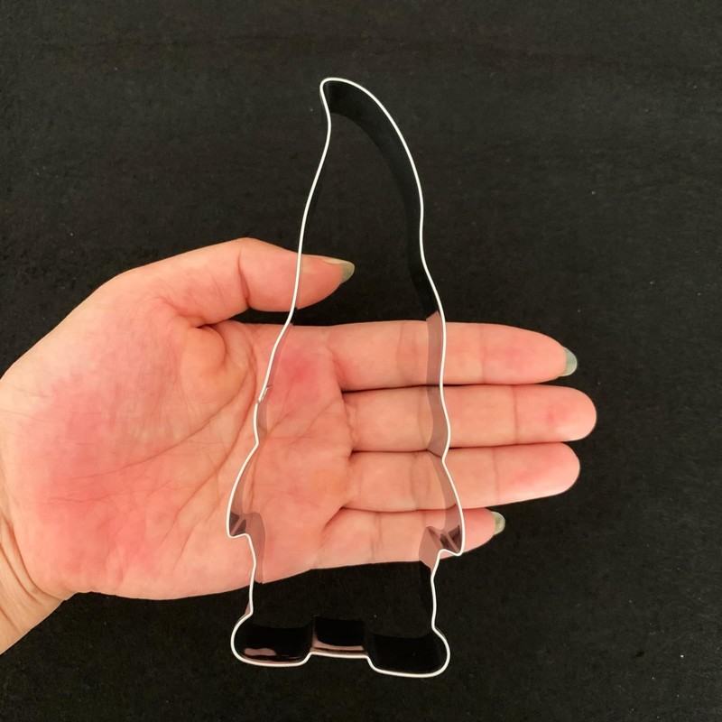 LUBTOSMN Gnome Cookie Cutter with Long Hat-5.2 Inch-Diswasher Safe-Holiday Cookie