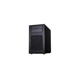 Silverstone Tek Micro-ATX Mini-DTX, Mini-ITX Mid Tower Computer Case with Aluminum Front Panel and Steel Body TJ08B-E - Black